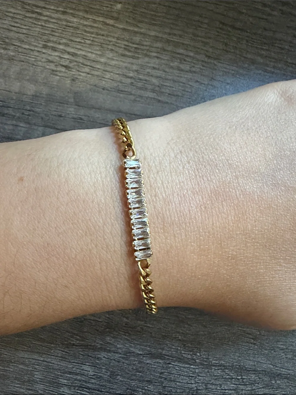 Rhinestone chain bracelet - Picture 1 of 2